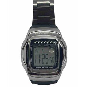 Casio Illuminator Watch Wave Ceptor Silver Digital 25 Time Zones 2583 WV-55H